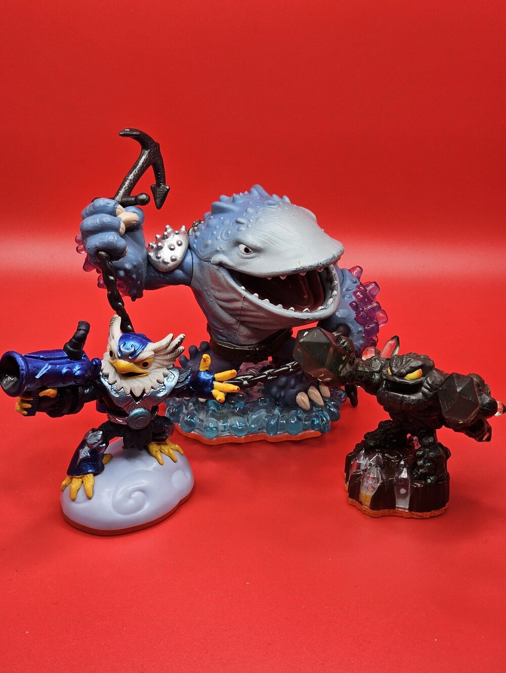 ​Skylanders Giants 3 Figure Lot - Thumpback, LightCore Prism Break, Jet-Vac